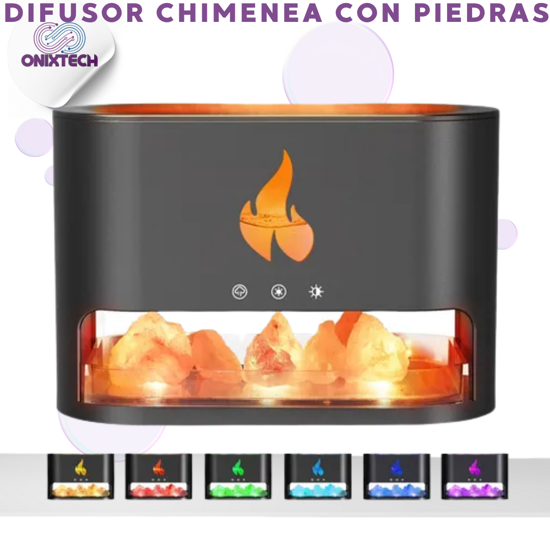 DIFUSOR CHIMENEA CON PIEDRAS